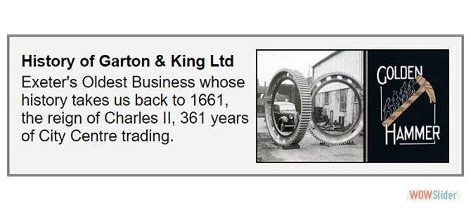 History of Garton & King Ltd