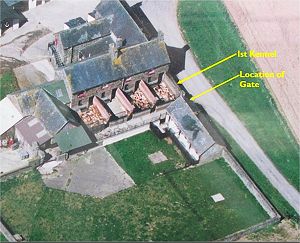 Aerial view of kennels
