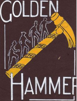 Cover design for The Golden Hammer