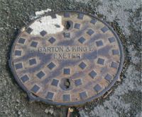 Circular Large Central Name Parallel EXETER