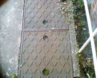 Pre 1925 Duo Inspection Covers Deane Clark House EXETER