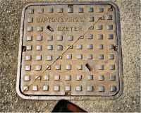 Manhole Diagonally Split Square Pattern Name Top Left All Rounded Corners