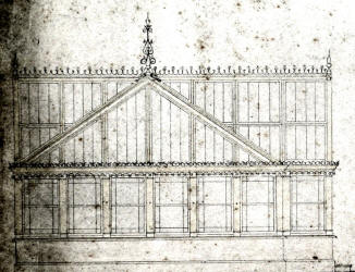 Drawing of greenhouse for Holcombe Court