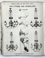 Catalogue page of Gas Fittings and Chandeliers