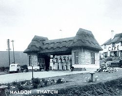 The old filling station at Haldon Thatch