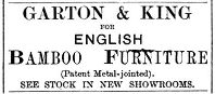 Advert, Daily Gazette, 8th November 1892