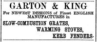 Advert, Daily Gazette, 8th November 1892