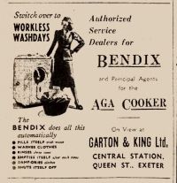 1948 Advert for Aga and Bendix
