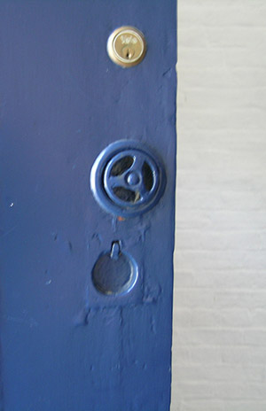 Door fitted with Portsmouth Latch