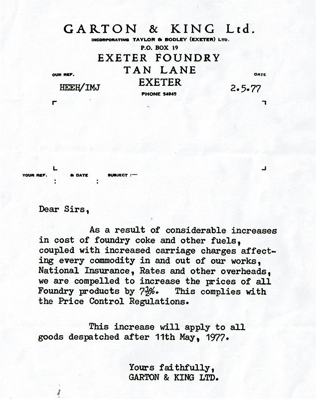 Letter 2 May 1977