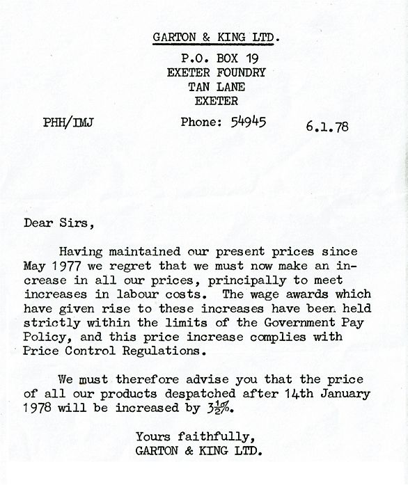 Letter 6 Jan 1978