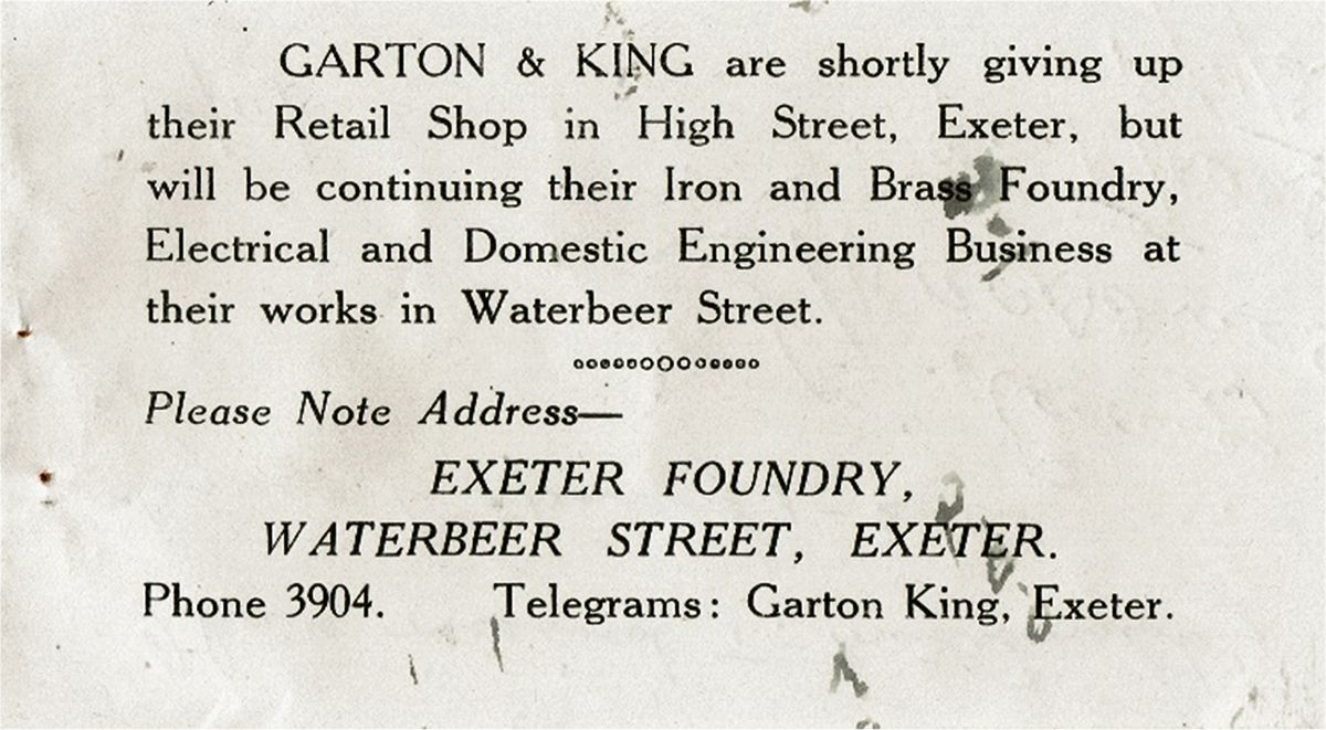 Notice of the closing of the 190 High Street shop